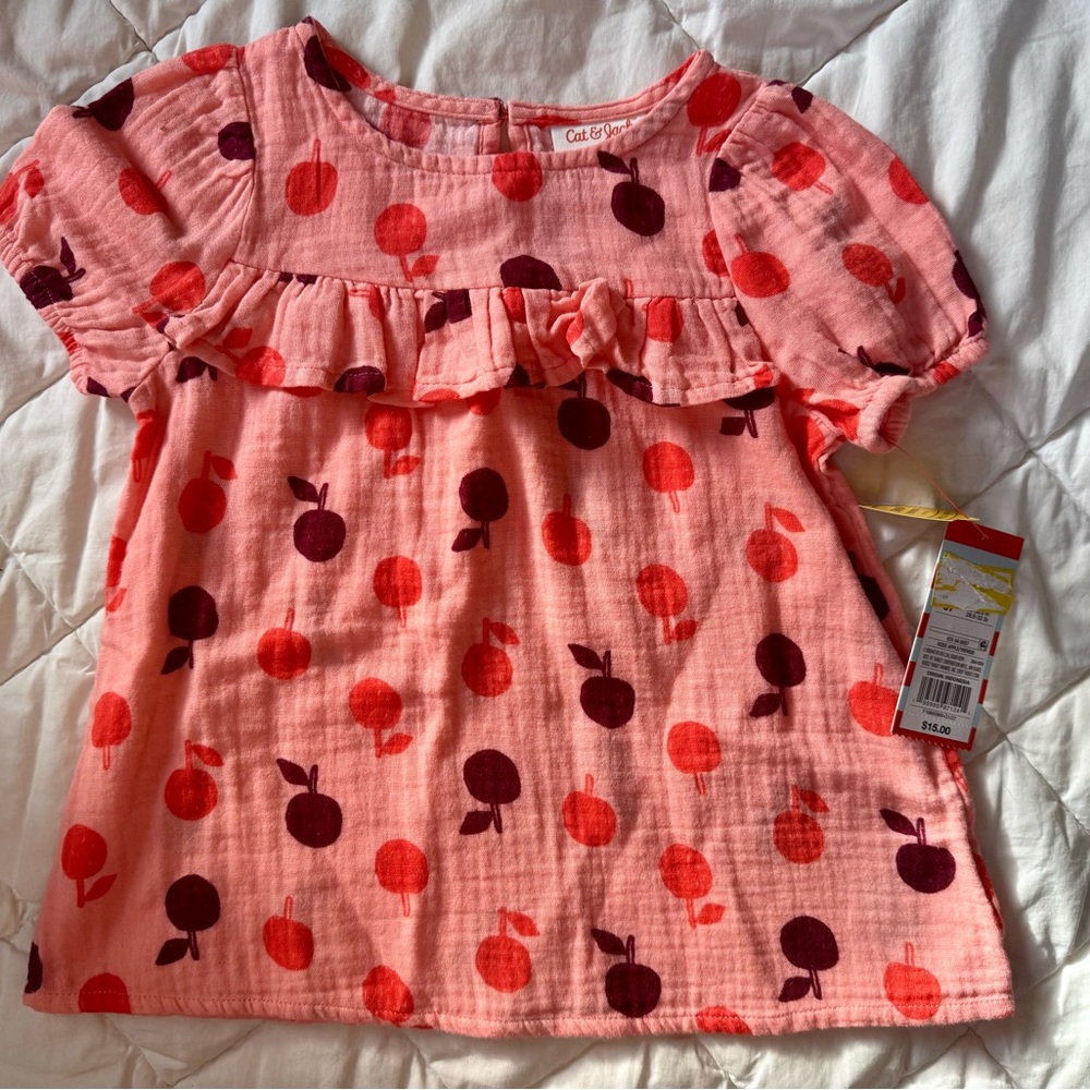 Cat & Jack Pink and Red Kids Top